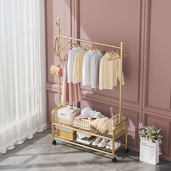 Clothes hanger floor folding home indoor simple clothes drying indoor clothes drying hanger balcony bedroom clothes hanger