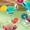 Creative Silicone Lemon Wine Glass Marker Party Wine Glass Beverage Identifier Cup Distinguishing Marker Eight Each Set