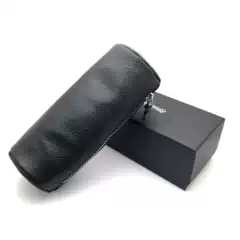 Fashion glasses case leather zipper glasses case sunglasses optical frame packing box manual glasses cloth matching