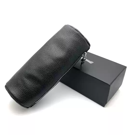 Fashion glasses case leather zipper glasses case sunglasses optical frame packing box manual glasses cloth matching