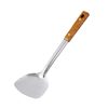 Stainless steel anti-scald handle spatula soup spoon colander imitation wood grain kitchenware suit kitchen household stir-frying spatula thickened
