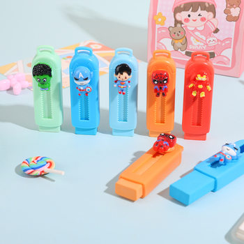 Cute Marvel Push-Pull Eraser Leaves No Traces, No Chips, Clean and Creative Stationery Cartoon Student-Specific Push-Button Eraser