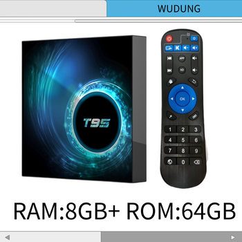 T95 TV BOX Network Player TV Box Android 10 4G/128G Dual Band WIFI Bluetooth
