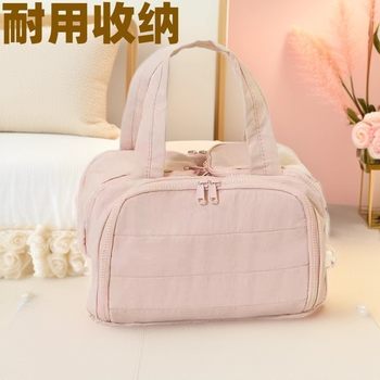 Hot-Selling Fashionable Cosmetic Bag with Large Capacity, 2025 New Model, Light Luxury High-End Toiletry Bag, Portable Travel Partition Storage Bag