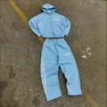 Sky blue suit