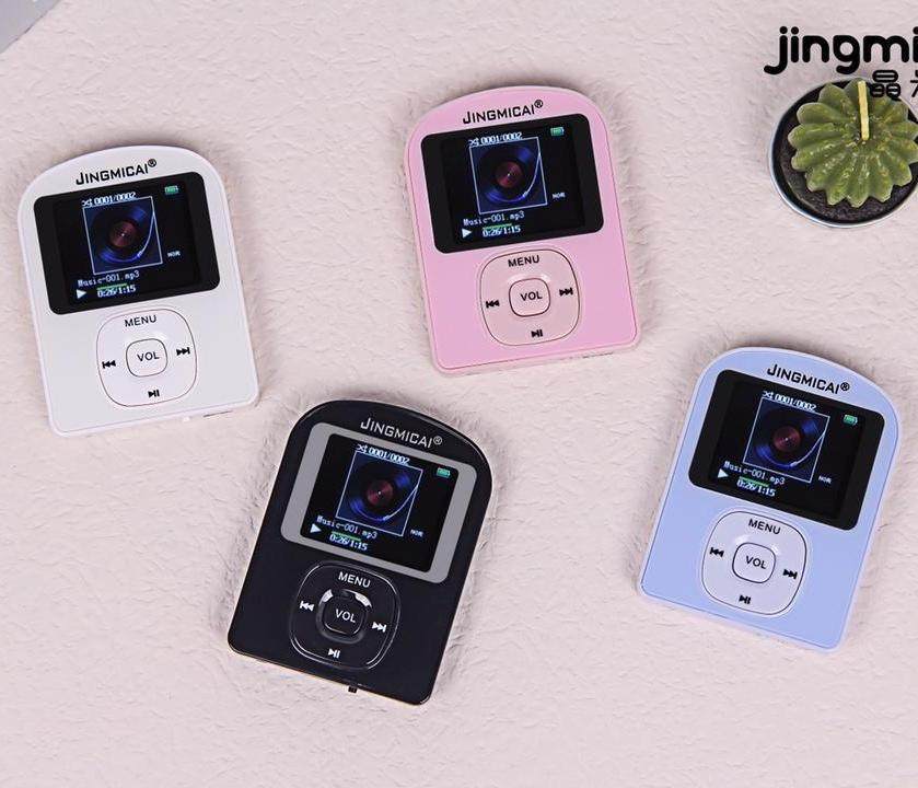 Crystal rice color JM-P411 thin enough 8G memory external ring MP4 set to OTG Mobile phone downloader