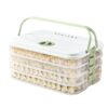 Dumpling Box Household Food Grade Refrigerator Freezing Special Sealed Preservation Box Portable Multi-Layer Food Storage Box Dumpling
