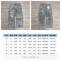 K11 paris style light blue graffiti trousers
