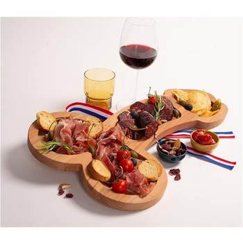 Cross-Border Wooden Tray Ornaments Appetizer Fruit Plate Household Supplies Adult Spoof Party Food Tray Appetizer Plate