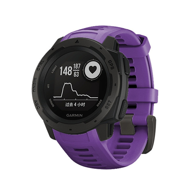 适用佳明手表Garmin Instinct/Esports/Tide/Solar/本能硅胶表带 - 图2