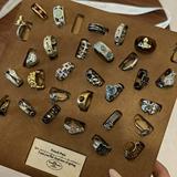 Осенне-зимнее кольцо из чистого серебра 925 пробы в стиле ретро, простое серебряное кольцо, женское, не выцветающее, легкое, роскошное, высококлассное, дикое, открывающееся, модное, индивидуальное кольцо
