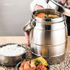 Three-Layer Insulated Stainless Steel Lunch Box, Stainless Steel Pot, Student Office Worker with Meals, Large-Capacity Insulated Bucket