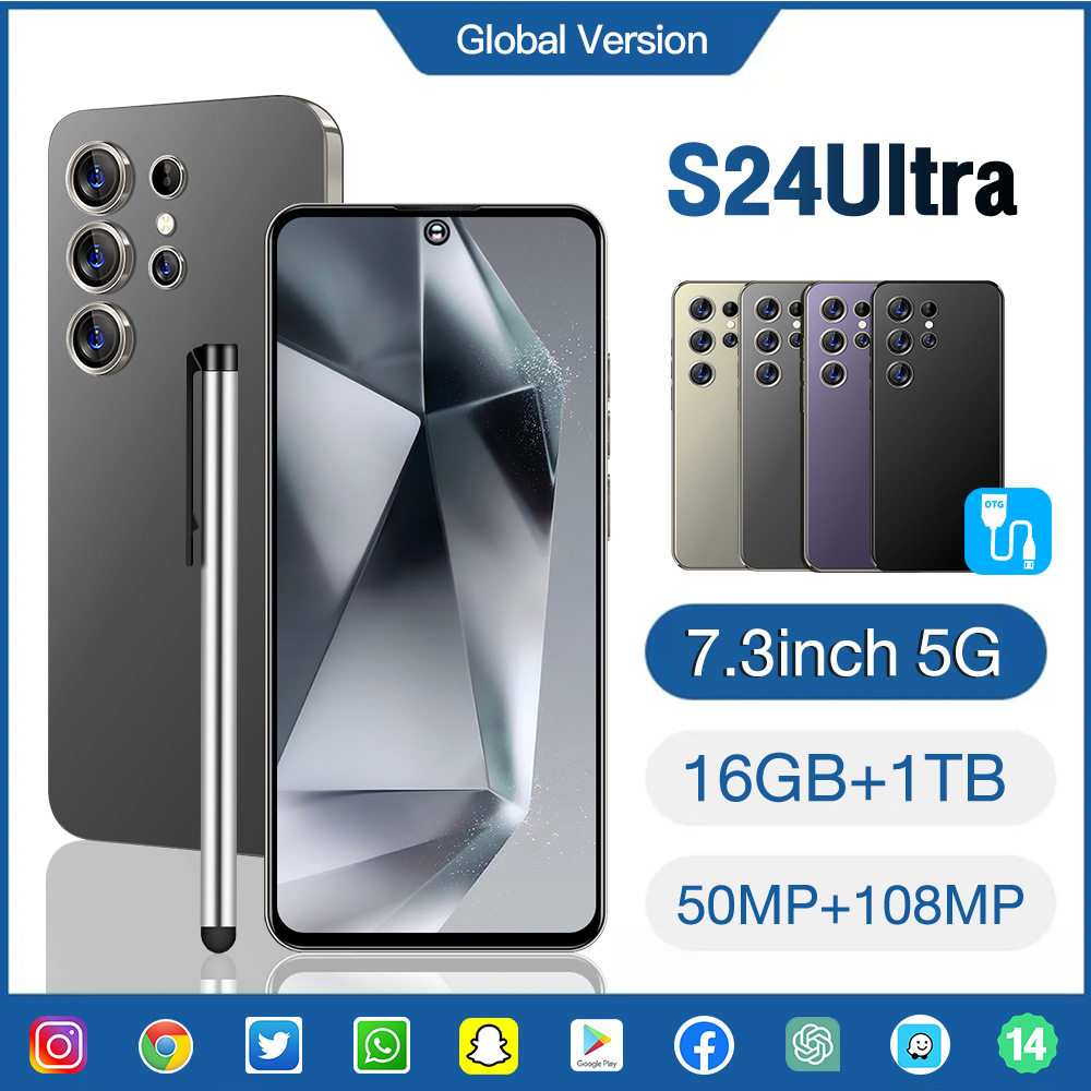 S24Ultra跨境新爆款现货6.8寸2+16安卓3G智能OTG手机外贸低价代发