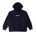 Box hooded sweatshirt (navy blue)