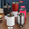 Xiyijia Stainless Steel Rotating Chopstick Holder Kitchen Divider Chopstick Cage Household Tableware Knife Rack Multifunctional Storage Box