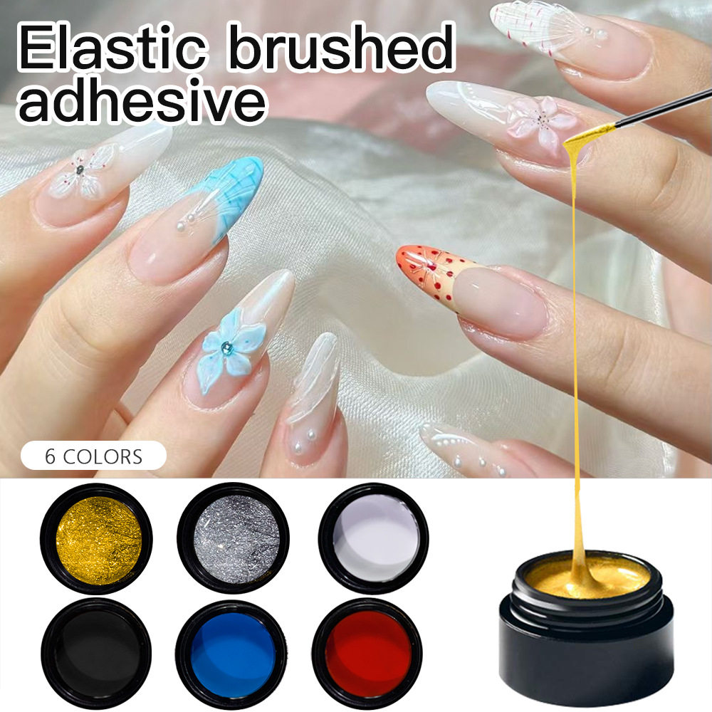 Cross-border Japanese-style stretch drawing nail polish glue net red painted phototherapy glue canned silk spider drawing glue