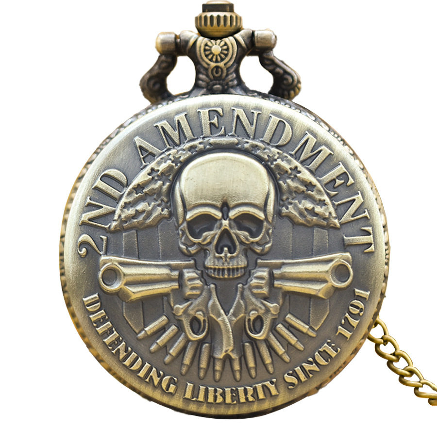 镂空时尚复古石英表个性潮流大号项链怀表厂家批发怀旧手表