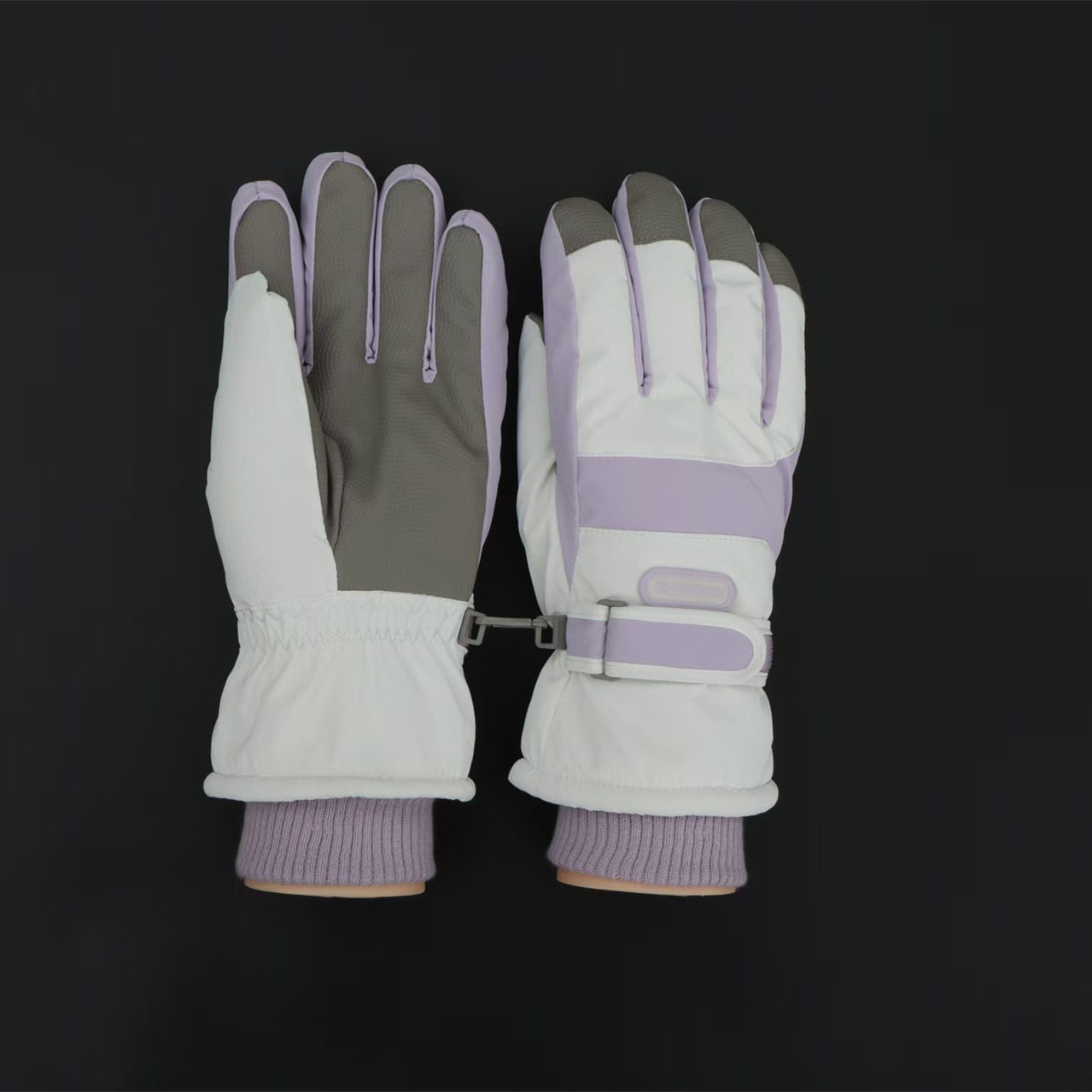 彩胶款户外防寒冬季运动手套 新款男女滑雪冰雪季活动穿戴手套