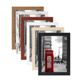 Cross-Border Creative Simple Wooden Photo Frame Wholesale Picture Frame Table Multi-Piece Set 6inch 10inch A3A4 Photo Wall Combination