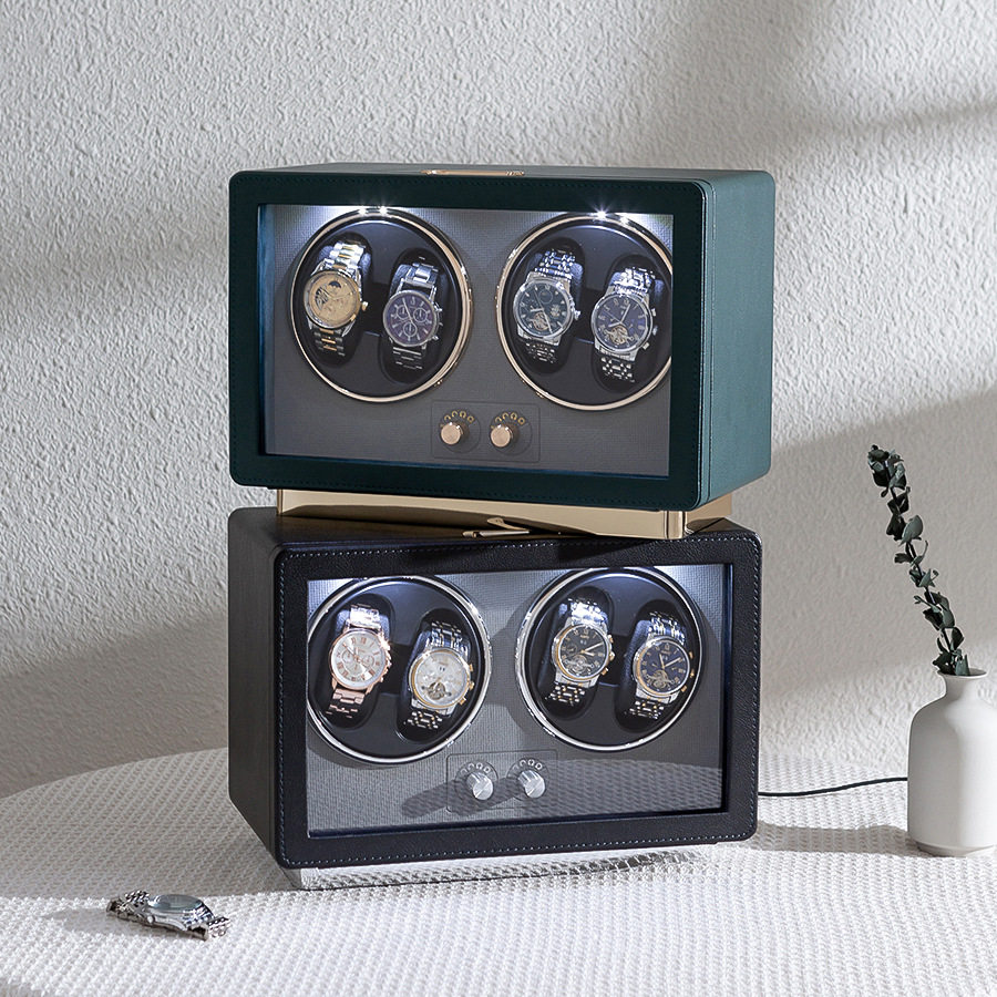 2025 New Product Watch Shaker Vertical Double-Head Four-Head Two-Head Watch Turner Mechanical Watch Shaker Watch Storage Box