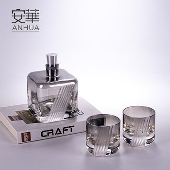 Anhua high-end art glass wine set wine glass suit advanced Decanter wine pot wine glass household in stock wholesale