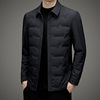 Cross-Border Stable Supply 2025 New Men's down Jacket with Lapel, Winter Business Casual Duck down Coat for Middle-Aged Men