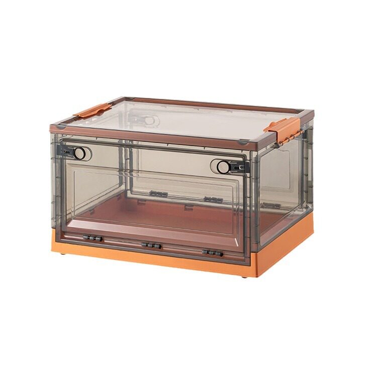 Book Storage Box Side Door Outdoor Car Storage Box Student Dormitory Book Box Toy Sundries Transparent Storage Box