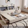 Multifunctional Storage Leather Bed Modern Simple Classy Atmospheric Bedroom 2025 New Bed Soft Package Small Apartment Wedding Bed