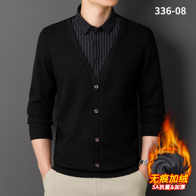 Áo Sơ Mi Nam Cả Bộ 2 Món Dày Ấm Hàng Mùa Xuân Thu Đông Trung Niên