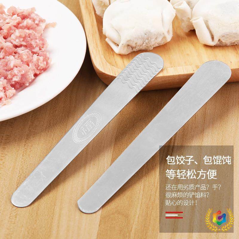 ◔ Tools for Making Dumplings at Home: Filling Scoop, Stainless Steel Filling Shovel, Filling Picker, Filling Board