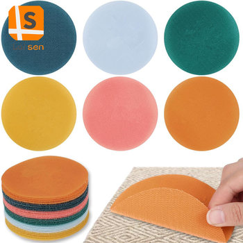 Amazon Hot Sale in stock Color Carpet Marker Puzzle Kids Training Positioning Round Carpet Velcro