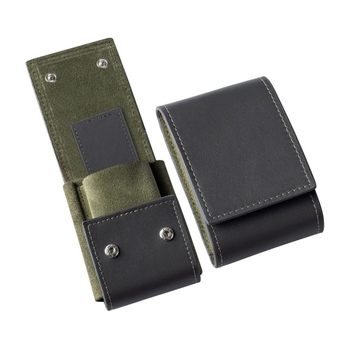 First-Layer Cowhide Contrasting Color Cover-Type Watch Storage Box Square Business Mechanical Watch Quartz Watch Box Gift