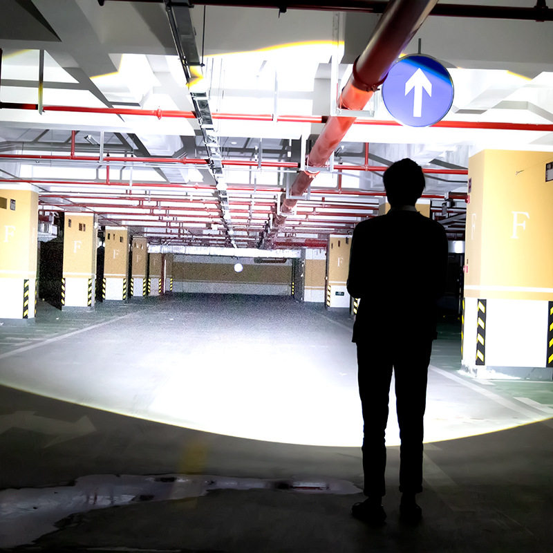 RDM laser flashlight strong light super bright telescopic zoom long-range long life convenient outdoor flashlight Type-C