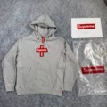 E527 [cross embroidery] gray