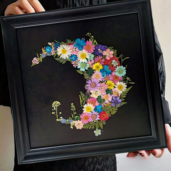 Embossed Photo Frame Square DIY Handmade Dried Flower Specimen Decoration Self-Embellished Accessible Luxury High-End Picture Frame Display Frame