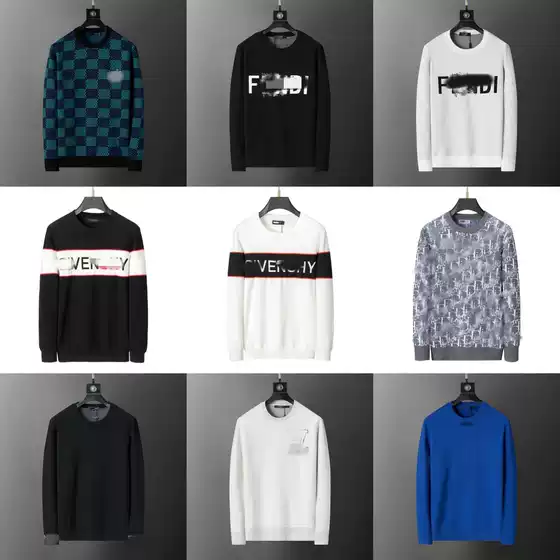 High-Quality Version of the New Autumn/Winter Collection, In-Stock First Release, Round-Neck Knitted Sweater, Long-Sleeve Jacquard European Style Wool Sweater