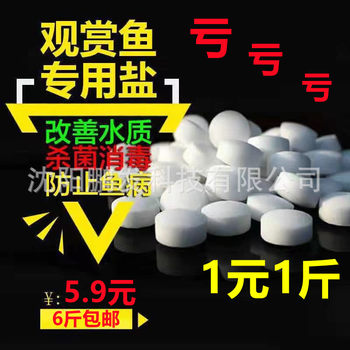 Factory Price Wholesale Aquarium Sterilization Salt for Aquarium Ornamental Fish Softening Cold Water Ball Salt Fish Farming Salt Sea Salt