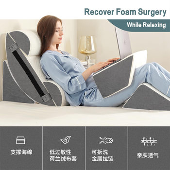 Bedside Cushion Waist Protection Sofa Back Cushion for the Elderly Bed Soft Bag Back Pillow Pregnant Women Care Waist Pillow Neck Protection Bed Backrest