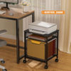 Cross-border new small file cart can rotate 360 degrees to move the file cabinet home office storage cart