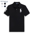 Polo shirt-black with white label