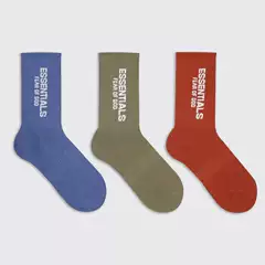 FOG ESSENTIALS HOLIDAY Series Crew Socks Streetwear Trendy Athletic Mid-Calf Cotton Unisex