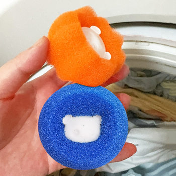 Sponge laundry ball clothes anti-tangle sticky ball washing machine cleaning ball magic decontamination cleaning ball washing ball
