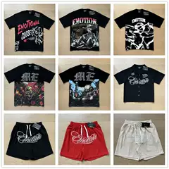 Mixed emotion T-shirt Rhinestone
