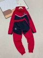 Suit. black and red
