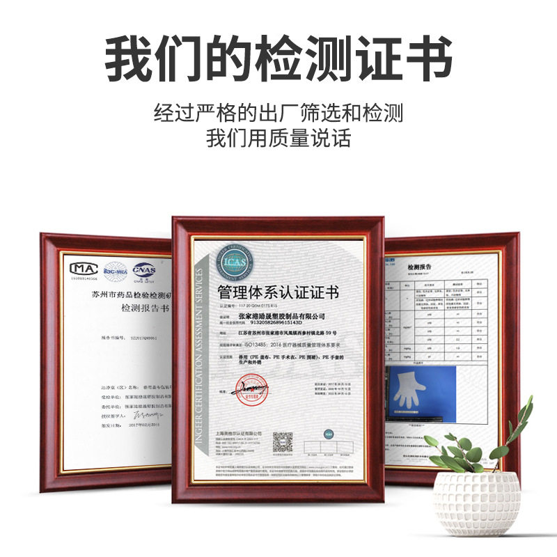 Disposable Tpe Gloves Transparent Thickeneded Kitchen Household Gloves Catering Hairdressing Commercial Disposable Film Gloves