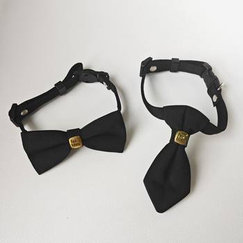Handsome Gentleman Cat Collar Dog Collar Elegant Bow Tie Pet Decoration Small Size Dogs Necklace Bichon British Short
