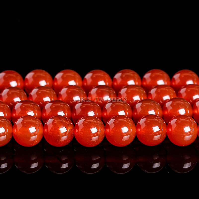 厂家直供饰品配件红玛瑙散珠饰品配件diy串珠玛瑙珠子半成品批发