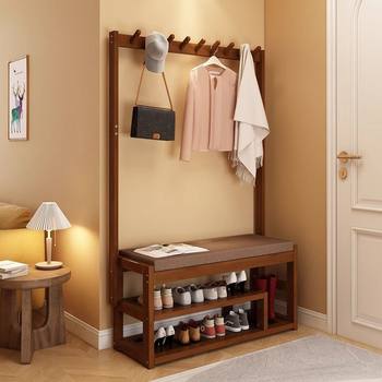 Entrance Coat Rack, Entryway Clothes Rack, Shoe Changing Stool, Doorway Seating, Home Hallway Shoe Bench, Multifunctional Clothes Drying Rack
