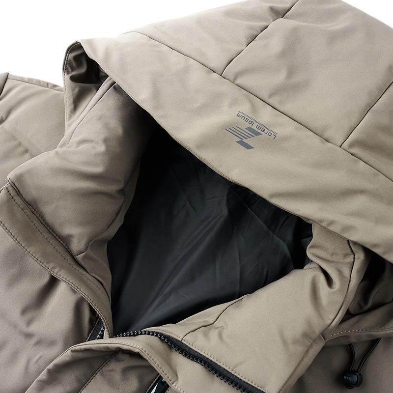High-End Goose down Jacket for Men, Winter 2025 New Style, Business Casual Hooded Warm Coat for Middle-Aged Dads