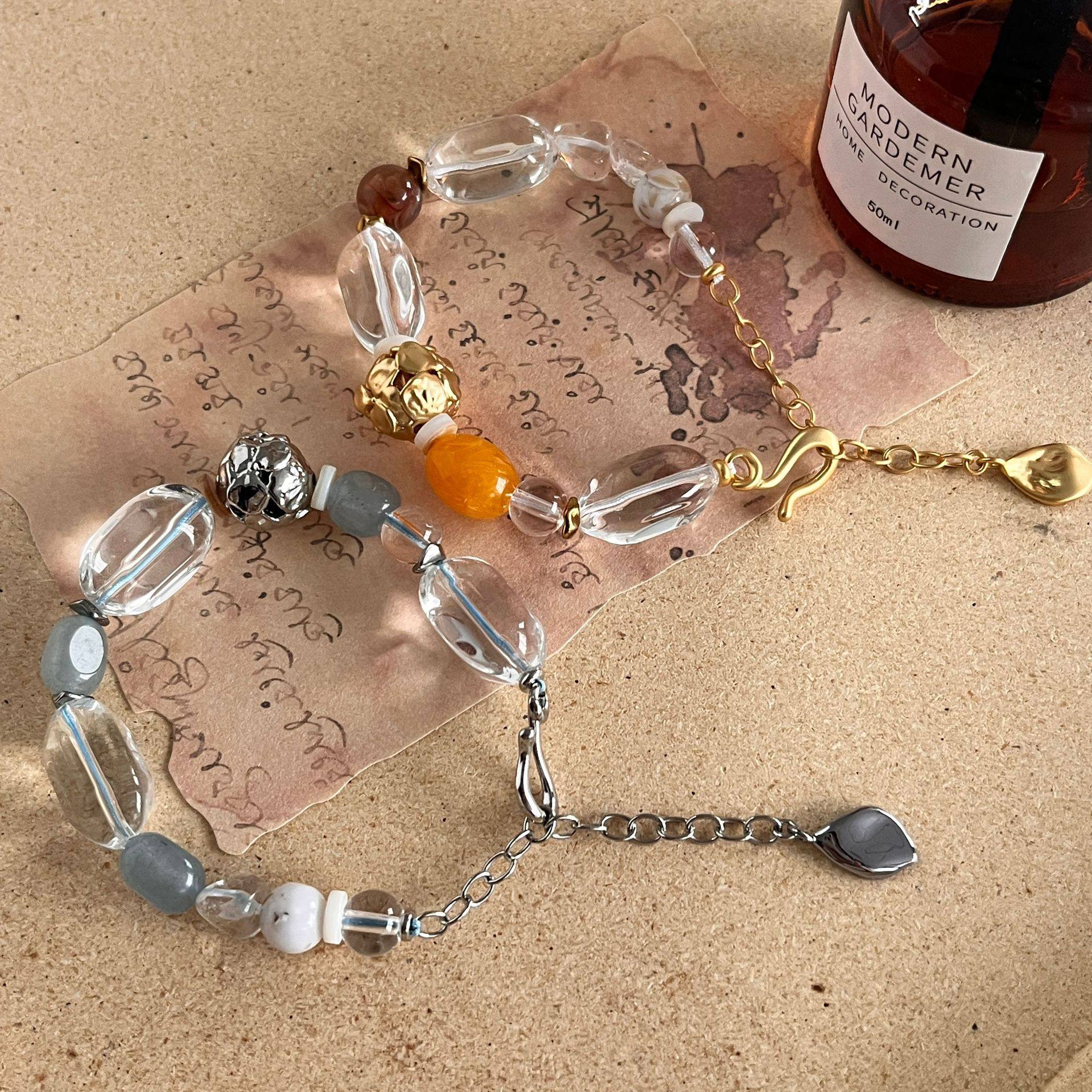 Mon's New Autumn and Winter Product, Yingxia Hydrangea Beaded Necklace for Women, High-End Natural White Crystal Large Bulb Clavicle Chain